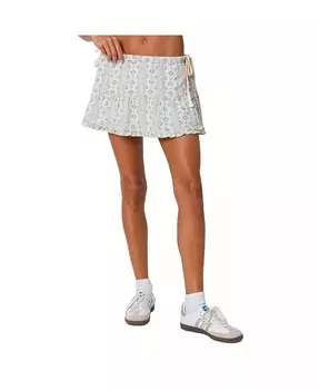 Женская ярусная мини-юбка Dita Edikted, бежевый