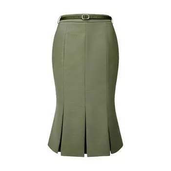Женская рабочая юбка длиной ниже колена Юбка-рыбий хвост Hombety, цвет Olive Green