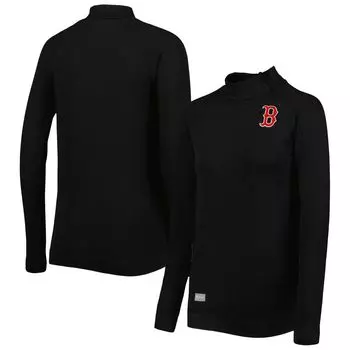 Женская равномерная одежда, черная куртка Boston Red Sox Verse с асимметричной курткой реглан с молнией на четверть четверти