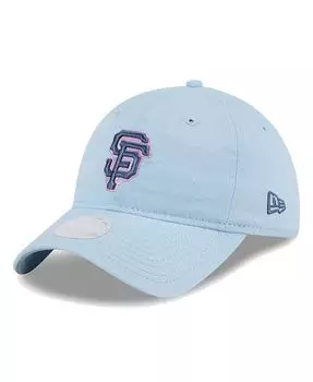 Женская разноцветная светло-синяя регулируемая кепка San Francisco Giants 9Twenty New Era, синий