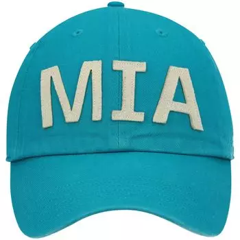 Женская регулируемая кепка Aqua Miami Dolphins Finley Clean Up '47