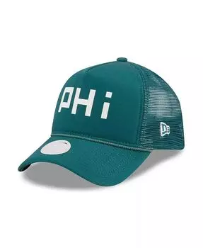Женская регулируемая кепка Midnight Green Philadelphia Eagles Mc Gee Trucker 9FORTY New Era, зеленый