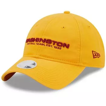 Женская регулируемая кепка New Era Gold Washington Football Team Core Classic 2.0 9TWENTY New Era