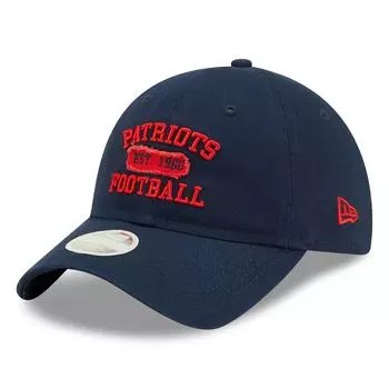 Женская регулируемая кепка New Era Navy New England Patriots Formed 9TWENTY New Era