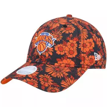 Женская регулируемая кепка New Era Orange New York Knicks Blossom 2.0 9TWENTY New Era