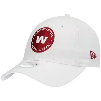 Женская регулируемая кепка New Era White Washington Football Team с альтернативным логотипом Vital 9TWENTY New Era