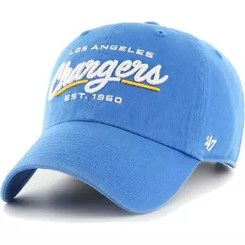 Женская регулируемая кепка пудрово-синего цвета Los Angeles Chargers Sidney Clean Up '47