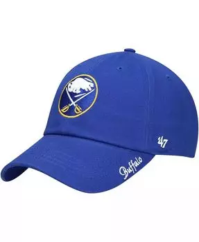 Женская регулируемая кепка Royal Buffalo Sabres Team Miata Clean Up '47 Brand, синий