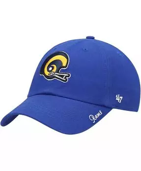 Женская регулируемая кепка Royal Los Angeles Rams Miata Clean Up Legacy '47 Brand, синий
