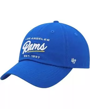 Женская регулируемая кепка Royal Los Angeles Rams Sidney Clean Up '47 Brand, синий
