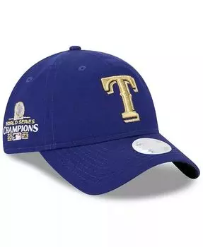 Женская регулируемая кепка Royal Texas Rangers 2024 Gold Collection 9TWENTY New Era, синий