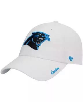 Женская регулируемая кепка с логотипом White Carolina Panthers Miata Clean Up '47 Brand, белый