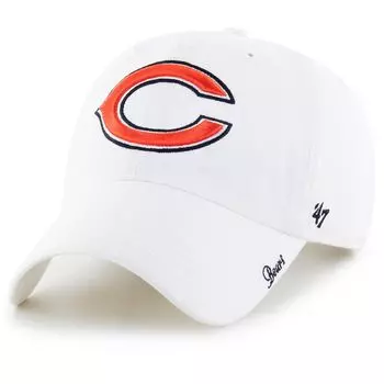 Женская регулируемая кепка с логотипом White Chicago Bears '47 Miata Clean Up