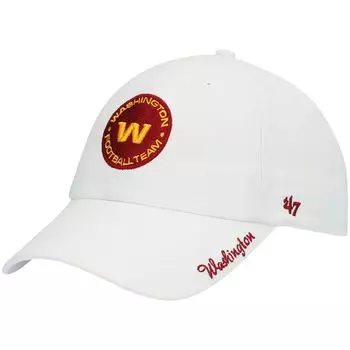 Женская регулируемая кепка с логотипом White Washington Football Team Miata '47 White