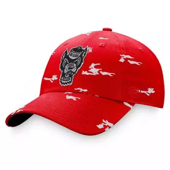 Женская регулируемая кепка Top of the World красного цвета NC State Wolfpack OHT Military Appreciation Betty
