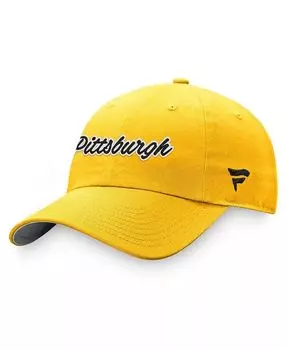 Женская регулируемая кепка золотого цвета Pittsburgh Penguins Fanatics, золотой