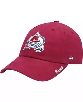 Женская регулируемая шапка Colorado Avalanche Team Miata бордового цвета '47 Brand, красный