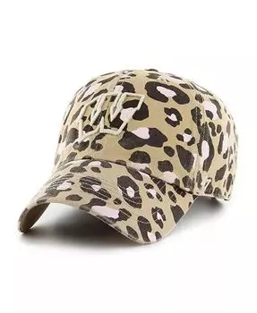 Женская регулируемая шапка цвета хаки Wisconsin Badgers Bagheera Clean Up '47 Brand, бежевый