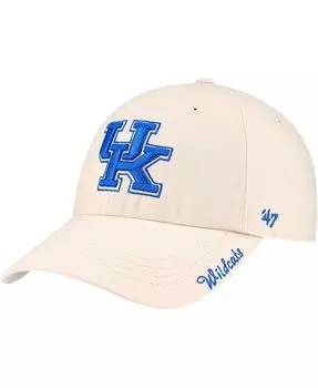 Женская регулируемая шапка из натурального материала Kentucky Wildcats Miata Clean Up '47 Brand, бежевый