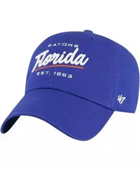 Женская регулируемая шапка Royal Florida Gators Sidney Clean Up '47 Brand, синий
