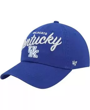 Женская регулируемая шапка Royal Kentucky Wildcats Phoebe Clean Up '47 Brand, синий