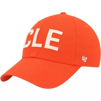 Женская регулируемая шляпа '47 Orange Cleveland Browns Finley Clean Up
