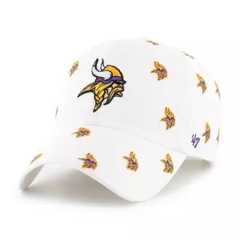 Женская регулируемая шляпа белого цвета Minnesota Vikings Confetti Clean Up '47
