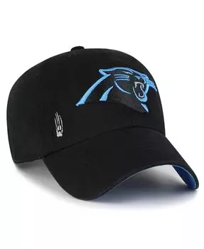 Женская регулируемая шляпа Black Carolina Panthers Confetti Icon Clean Up '47 Brand, черный