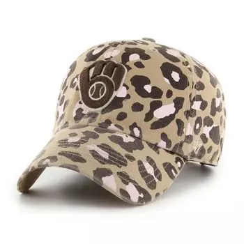 Женская регулируемая шляпа цвета хаки Milwaukee Brewers Bagheera Clean Up '47