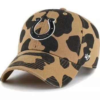 Женская регулируемая шляпа цвета коричневого цвета Indianapolis Colts Rosette Clean Up '47