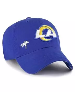 Женская регулируемая шляпа Royal Los Angeles Rams Confetti Icon Clean Up '47 Brand, синий