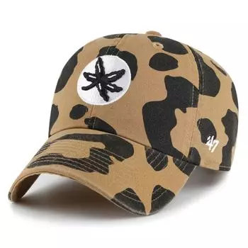 Женская регулируемая шляпа с леопардовым принтом '47 Ohio State Buckeyes Rosette
