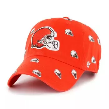 Женская регулируемая шляпа с логотипом '47 Orange Cleveland Browns Confetti Clean Up