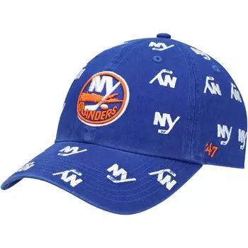 Женская регулируемая шляпа с логотипом '47 Royal New York Islanders Confetti Clean Up