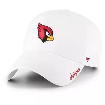 Женская регулируемая шляпа с логотипом Arizona Cardinals белого цвета '47 Miata Clean Up