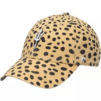 Женская регулируемая шляпа светло-коричневого цвета Arizona State Sun Devils Cheetah Clean Up '47