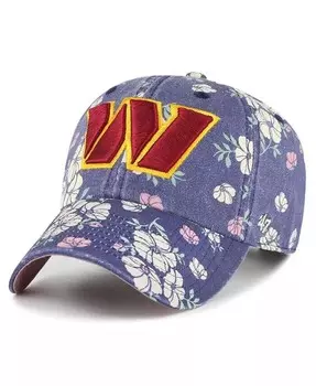 Женская регулируемая шляпа темно-синего цвета Washington Commanders Primrose Clean Up '47 Brand, синий