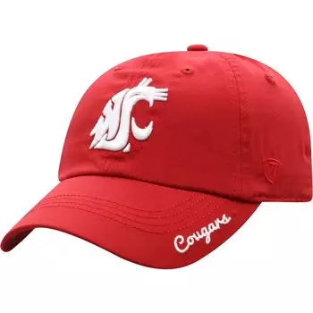 Женская регулируемая шляпа Top of the World Cardinal Washington State Cougars Staple