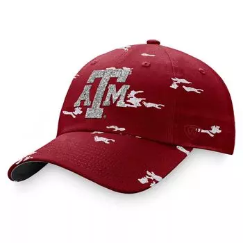 Женская регулируемая шляпа Top of the World Maroon Texas A&M Aggies OHT Military Appreciation Betty