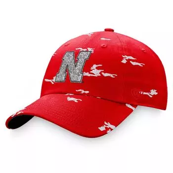 Женская регулируемая шляпа Top of the World Scarlet Nebraska Huskers OHT Military Appreciation Betty