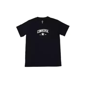 Женская ретро спортивная футболка Converse, чёрный