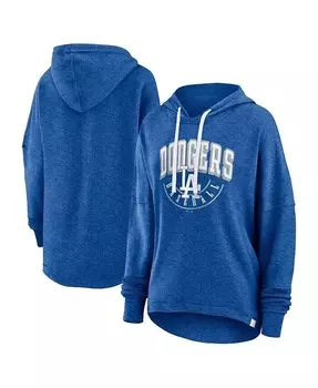 Женская роскошная пуловерная толстовка с капюшоном Heather Royal Los Angeles Dodgers Fanatics, синий