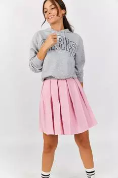 Женская розовая короткая расклешенная юбка armonika, розовый