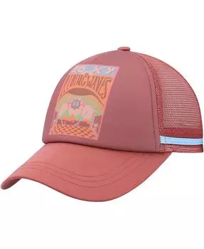 Женская розовая регулируемая шляпа Dig This Trucker Roxy, розовый