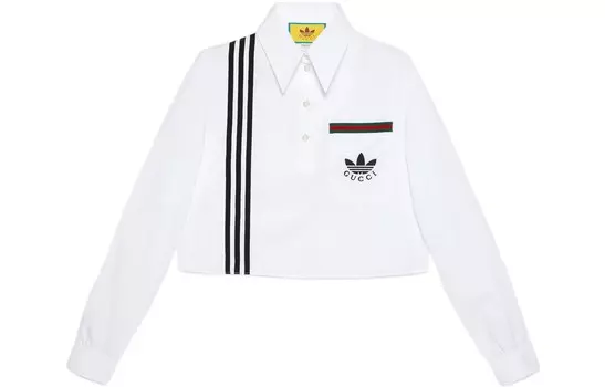 Женская рубашка Adidas X Gucci, белый