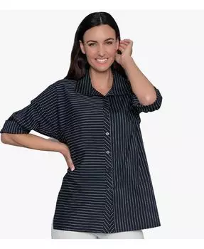 Женская рубашка Attitude из хлопкового поплина Stella Carakasi, черный