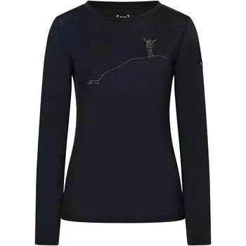 Женская рубашка Bergglck с длинным рукавом Super.Natural, черный