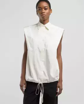 Женская рубашка без рукавов на пуговицах Replay, цвет Crudo