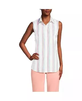 Женская рубашка без рукавов No Iron Lands' End, белый