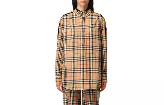 Женская рубашка Burberry, цвет Archive Beige